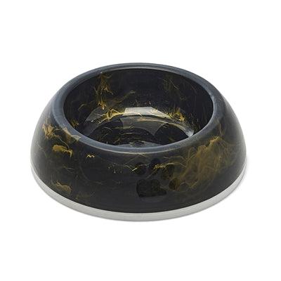 Savic Delice 1 Food Bowl, Marble Black / Gold - Image 2