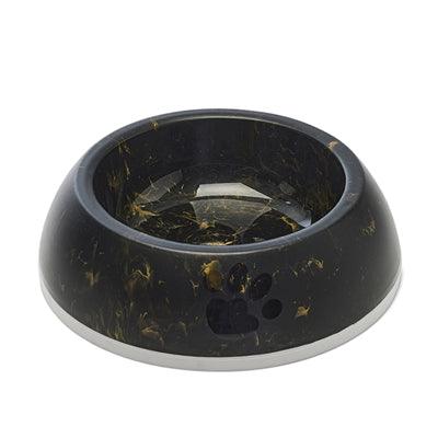 Savic Delice 3 Marble Food Bowl, Black/Gold - Image 2