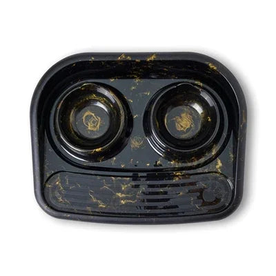 Savic Butler Food and Water Bowl with Tray, Marble Black/Gold - Image 3