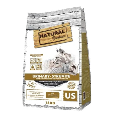 Natural Greatness Veterinary Diet Cat Struvite Complete – Grain-free diet food for cats with bladder problems – 1.5 kg - Image 1