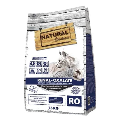 Natural Greatness Veterinary Diet Cat Renal Oxalate Complete – Cat food for kidney problems – 1.5 kg & 5 kg - Image 2
