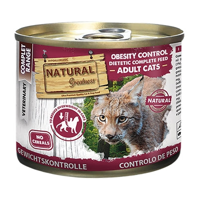 Natural Greatness Cat Obesity Control – Grain-free diet food for overweight or diabetic cats (200g)