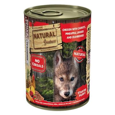 Natural Greatness Chicken with Carrots and Pineapple - Complete wet food for puppies - 400 grams - Image 1