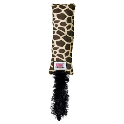 Kong kickeroo giraffe print - lang worstelspeelgoed met premium catnip - - Image 1
