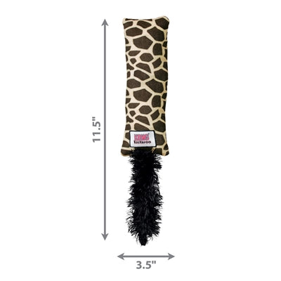 Kong kickeroo giraffe print - lang worstelspeelgoed met premium catnip - - Image 2