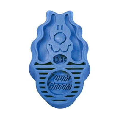 Kong Zoomgroom Boysenberry Blue – Soft brush for coat care - Image 1