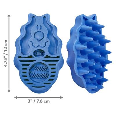 Kong Zoomgroom Boysenberry Blue – Soft brush for coat care - Image 3