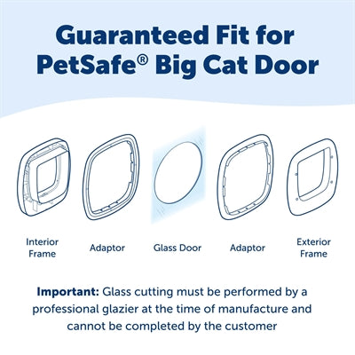 Petsafe Adapter Cat Flap Large Cat For Glass - Image 2