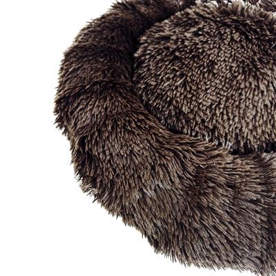 Sazzz fluffy brown dog bed – extra soft sleeping place – for small to medium dogs - Image 2