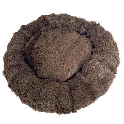 Sazzz fluffy brown dog bed – extra soft sleeping place – for small to medium dogs - Image 3