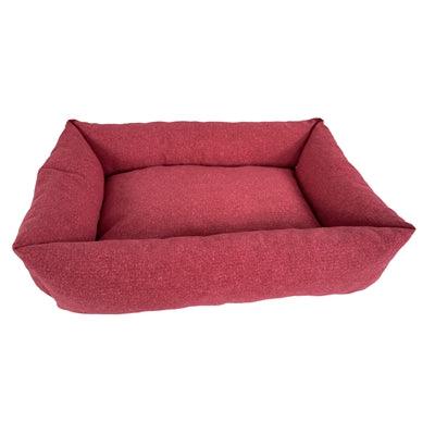 Baazis red dog bed – cozy sleeping place – for small dogs