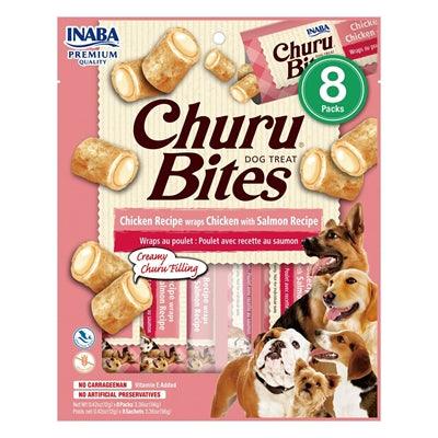 Inaba Dog Churu Bites Chicken Recipe Wraps Chicken with Salmon Recipe