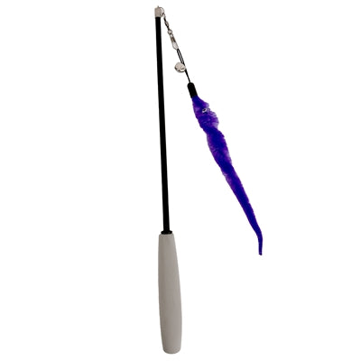 Fofos Easypets Extendable Cat Toy Worm Purple - Image 1
