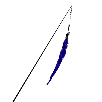 Fofos Easypets Extendable Cat Toy Worm Purple - Image 3
