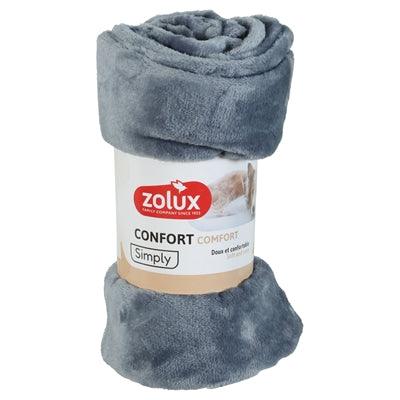 Zolux Dog Cocoon Blanket Grey – Soft Fleece Blanket – Protects Furniture