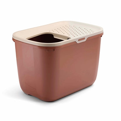Savic Cat Litter Hop In Champagne Pink / Terracotta
