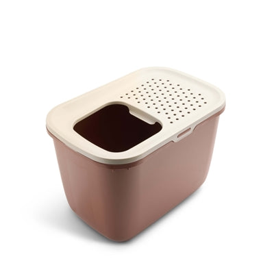 Savic Cat Litter Hop In Champagne Pink / Terracotta - Image 2