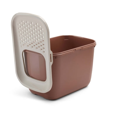 Savic Cat Litter Hop In Champagne Pink / Terracotta - Image 3