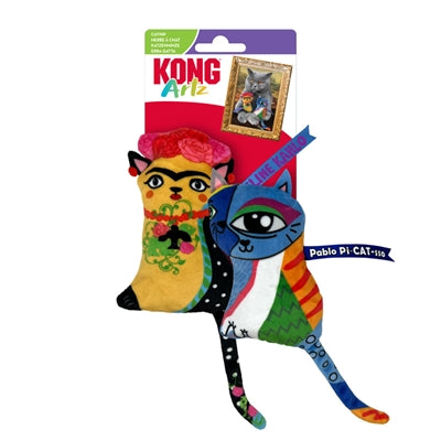 Kong artz Kahlo/Picasso 2-pack - creative crinkly catnip duo - 19 cm - Image 3