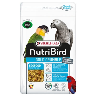 Nutribird Gold Crumble Dry Egg Food for Large Parakeets / Parrots