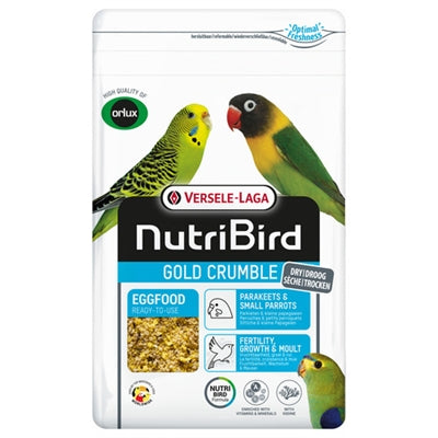 Nutribird Gold Crumble Dry Egg Food for Parakeets / Small Parrots