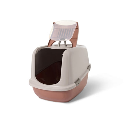 Savic Litter Box Nestor Jumbo Champagne Pink / Terracotta - Image 2
