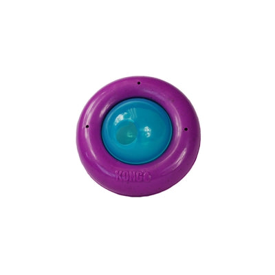 Kong cat infused gyro – treat-dispensing spinner toy – 10x10x6.5 cm