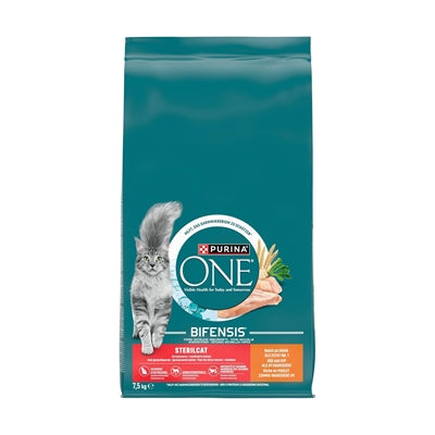 Purina ONE Sterilcat Chicken and Wheat – For spayed and neutered cats – 7.5kg