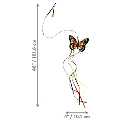 Kong cat wand butterfly assorted – crinkly wings – 14x2.5x101.5 cm - Image 2