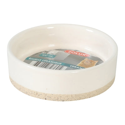 Zolux Olaria Ceramic Food Bowl, Beige