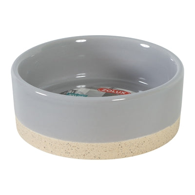 Zolux Olaria Ceramic Food Bowl, Grey - Image 2