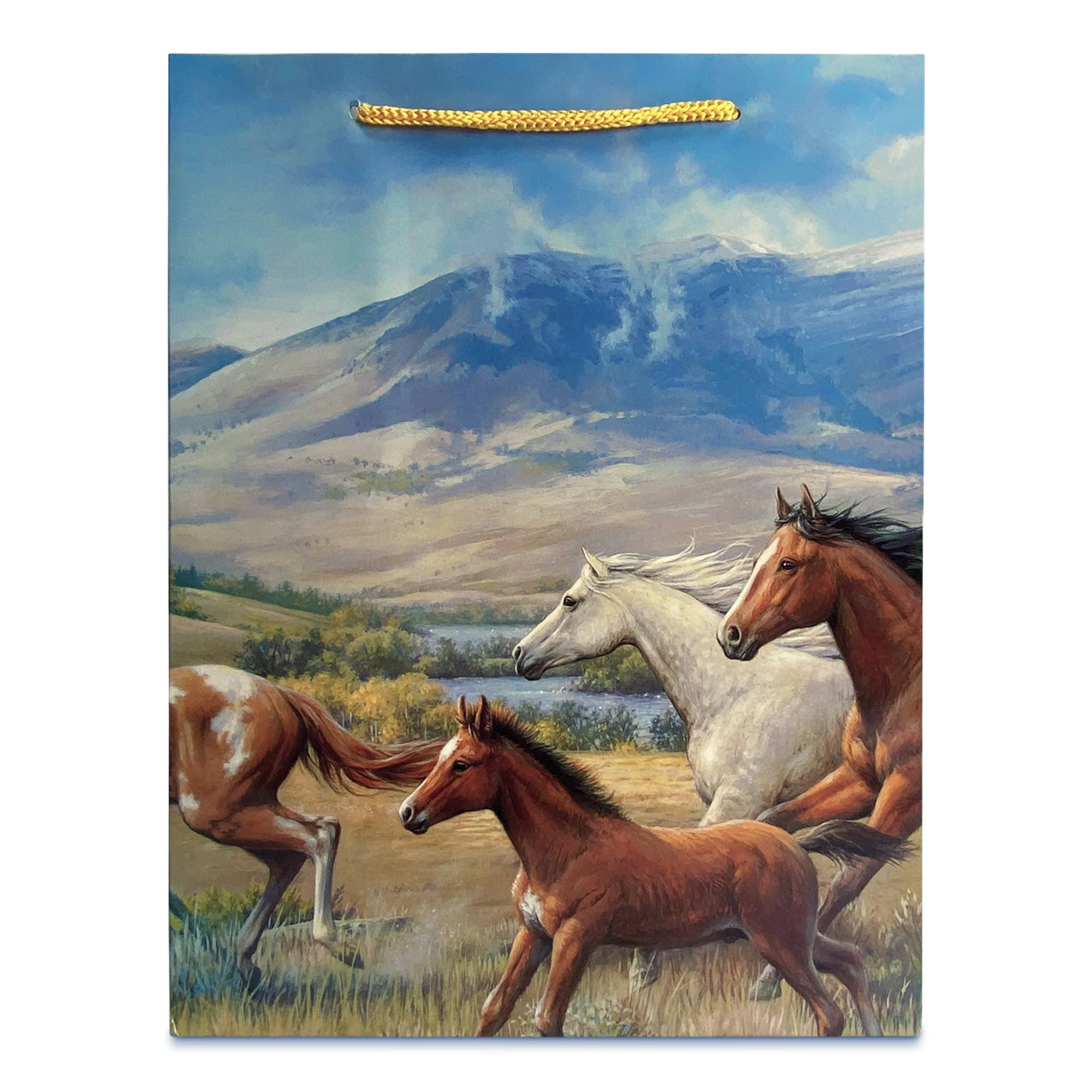 Gift Bag Medium-Horses Running Free - Image 3