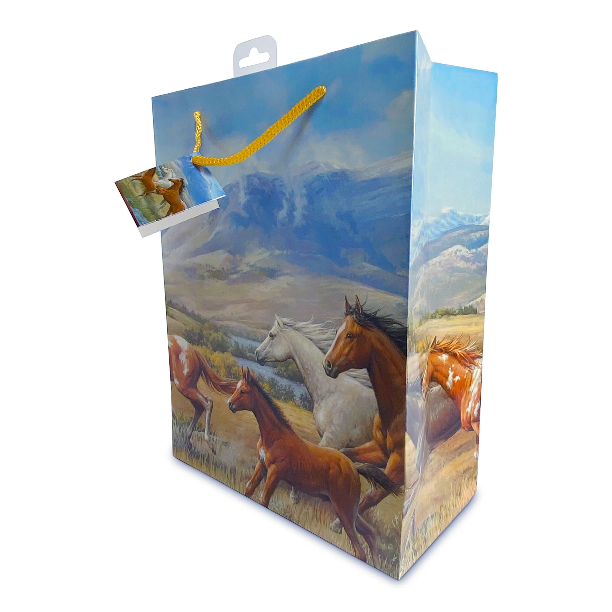 Gift Bag Medium-Horses Running Free