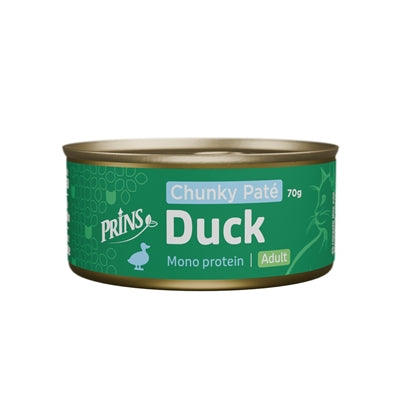 Prince Chunky Pate Duck – Grain-free Natural Cat Food with Duck (24x70g)