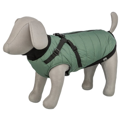 Trixie Pontis Dog Jacket with Harness, Sage Green - Image 3