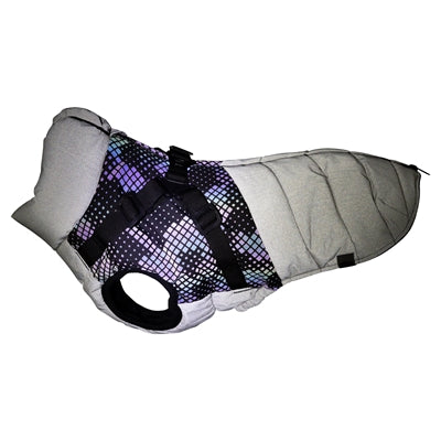 Trixie Dog Jacket Pontis with Harness Reflective Grey - Image 2