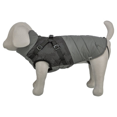 Trixie Dog Jacket Pontis with Harness Reflective Grey - Image 3