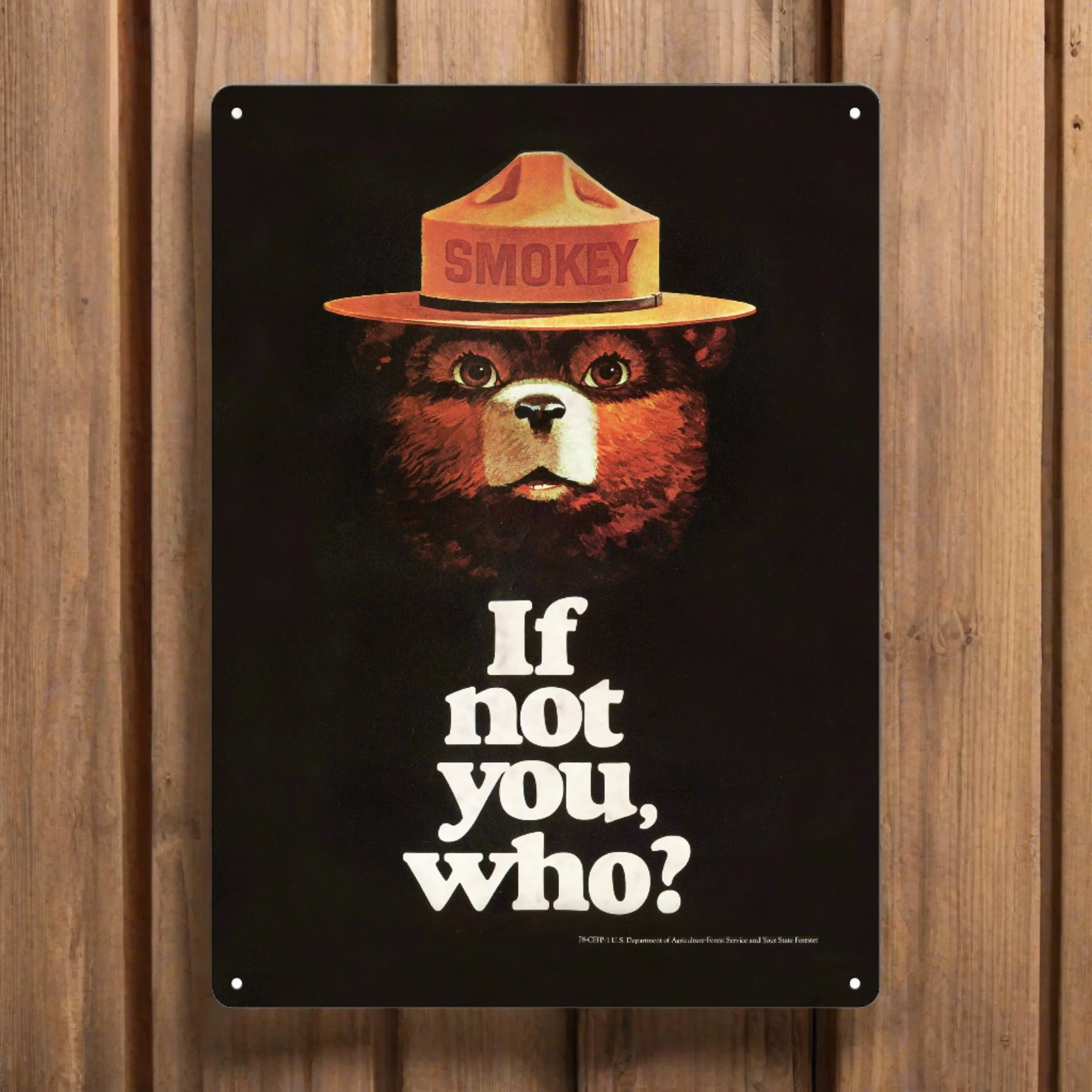 Tin Sign 12in x 17in-If Not You Who