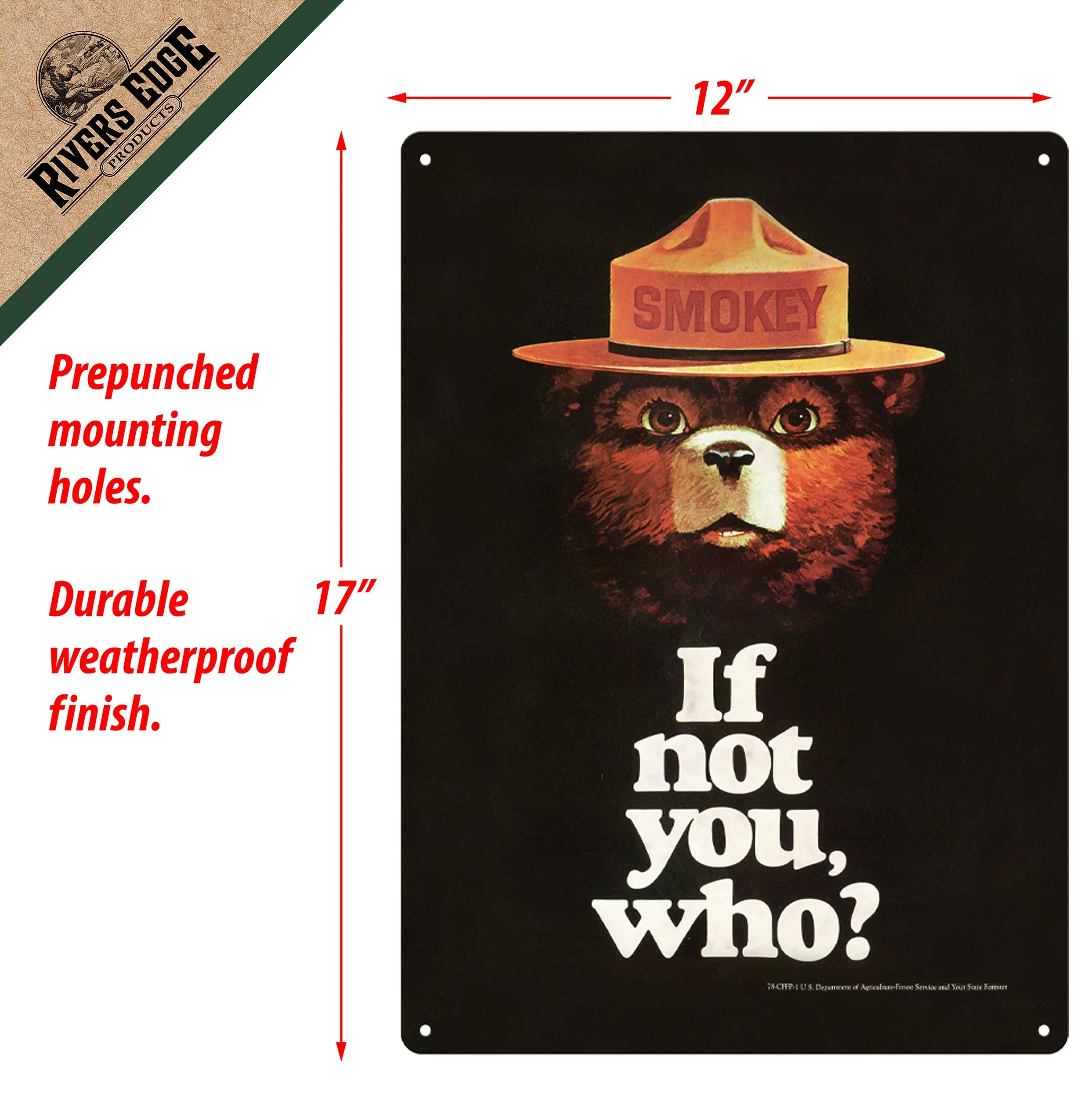 Tin Sign 12in x 17in-If Not You Who - Image 2