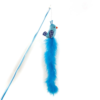 Happy Pet Tabby Patch Kattenhengel Vogel Blauw - Image 2