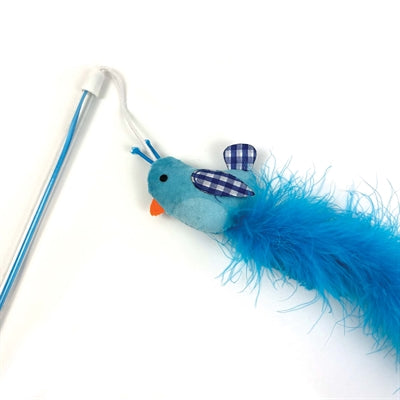 Happy Pet Tabby Patch Kattenhengel Vogel Blauw - Image 3