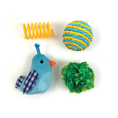 Happy Pet Tabby Patch Vogel Multipack Blauw - Image 1