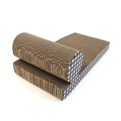 Happy Pet Tabby Patch Krabmat Chaise Lounge Karton - Image 2