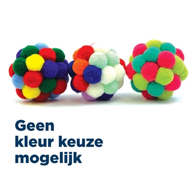 Happy Pet Tabby Patch Pom Pom Bal Assorti - Image 1