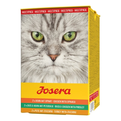 Josera Kat Multipack Paté Kalkoen, Kip & Eend – 6 x 85 gr Natvoer