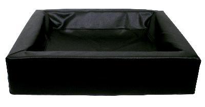 Bia bed faux leather cover black – durable dog basket cover – excluding bed itself