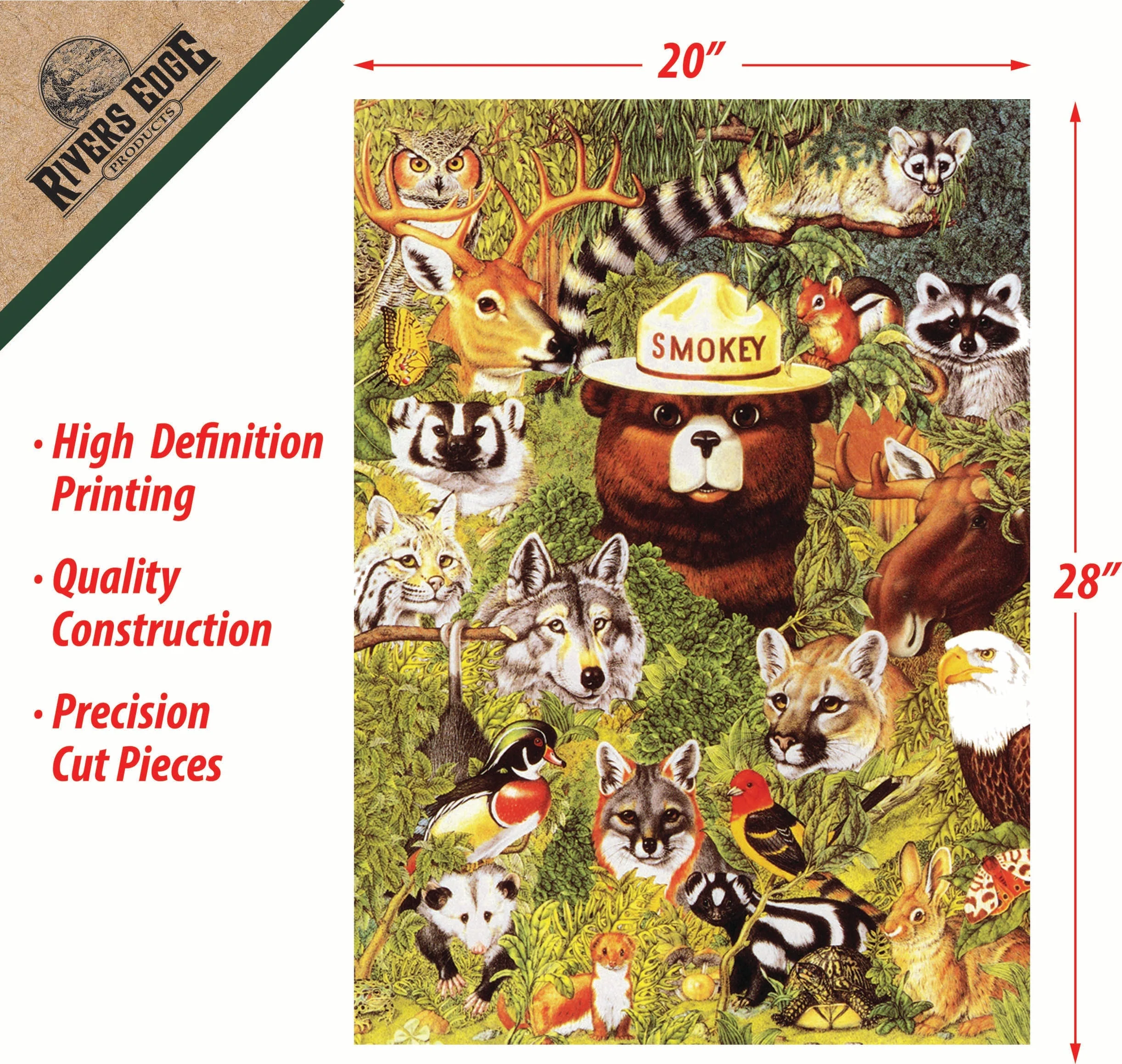 Puzzle in Tin 1000-Piece-Smokey and Friends - Image 2