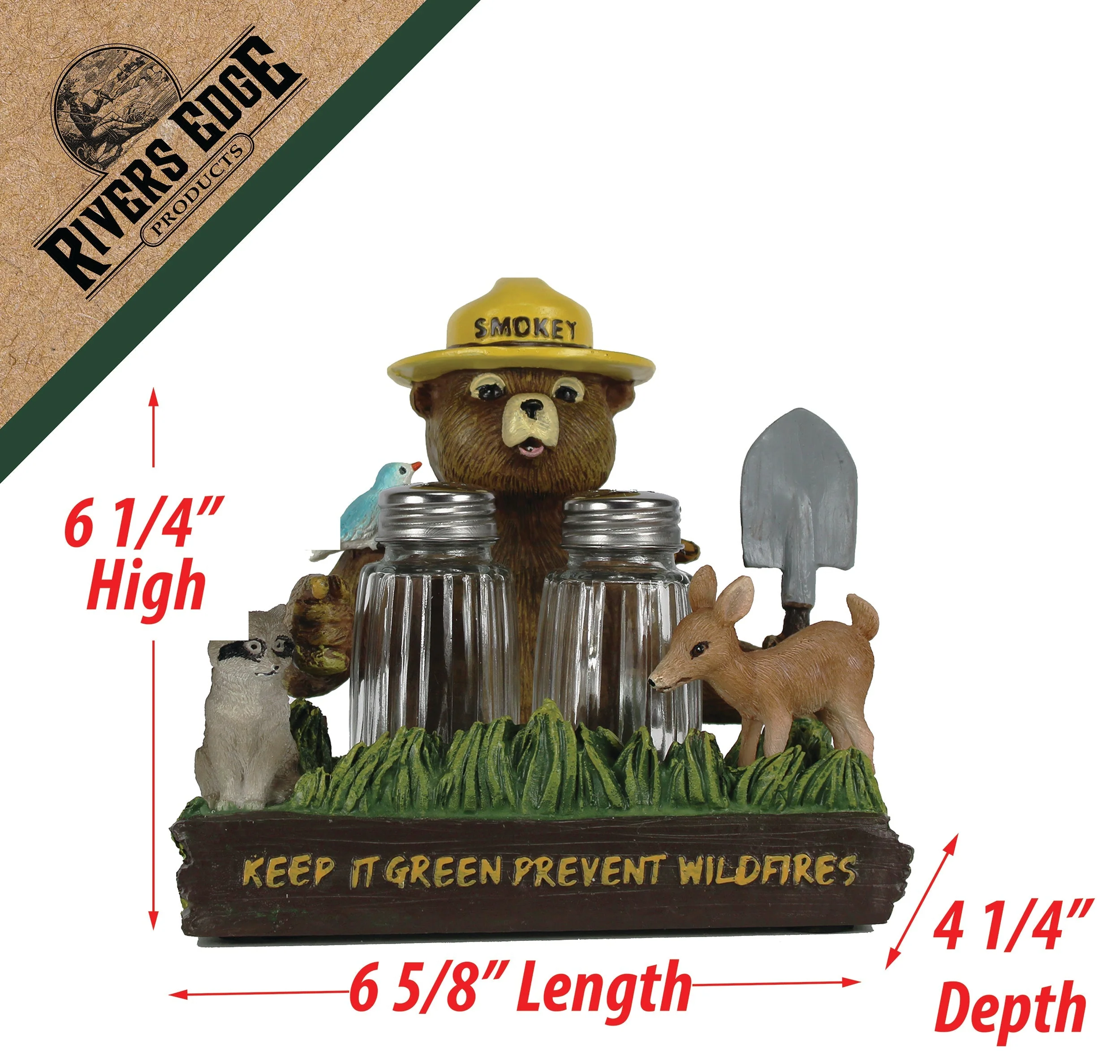 Salt and Pepper Shakers-Smokey Friends and Nature - Image 2
