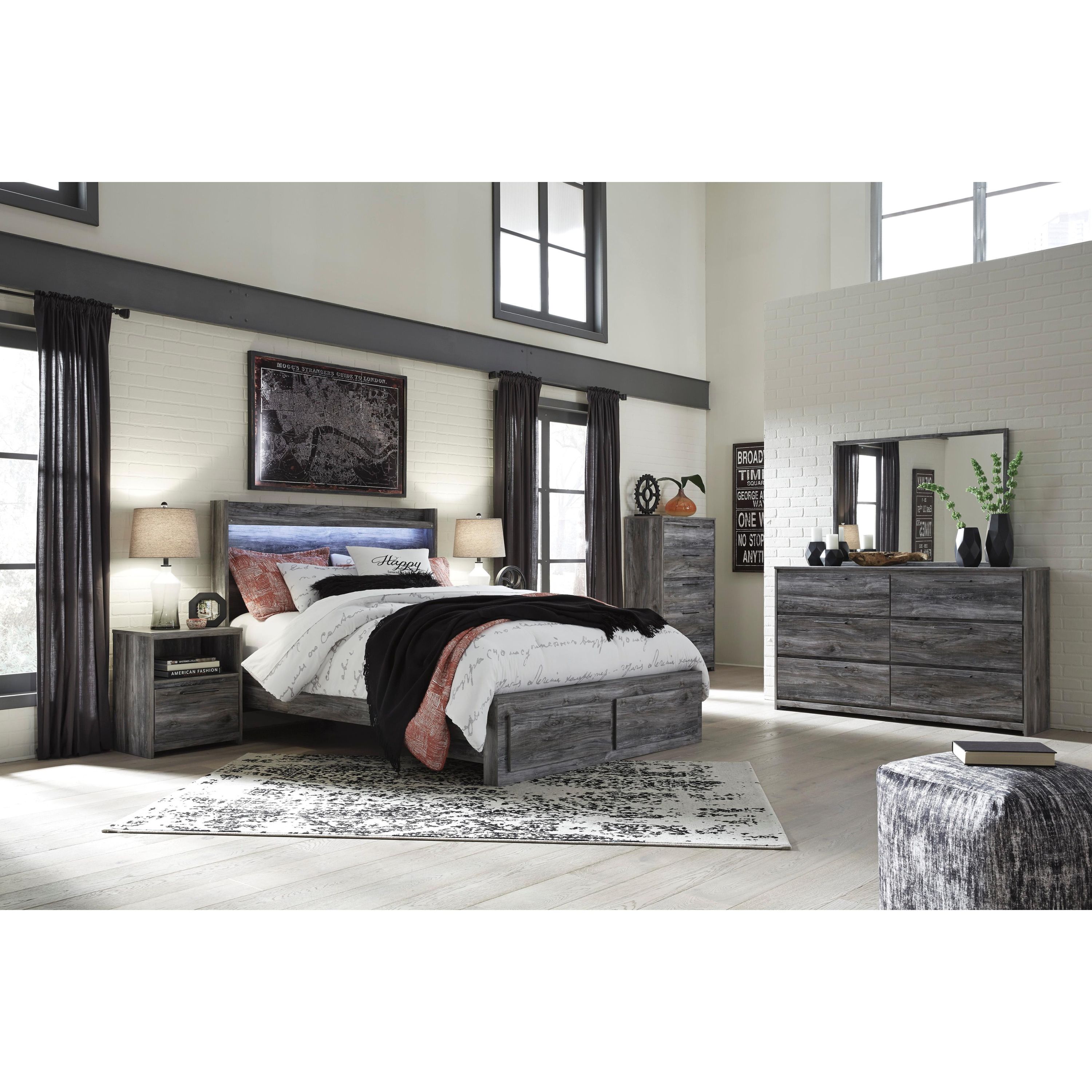 Signature Design by Ashley Baystorm Queen Panel Bed with Storage B221-57/B221-54S/B221-95/B100-13 - Image 3