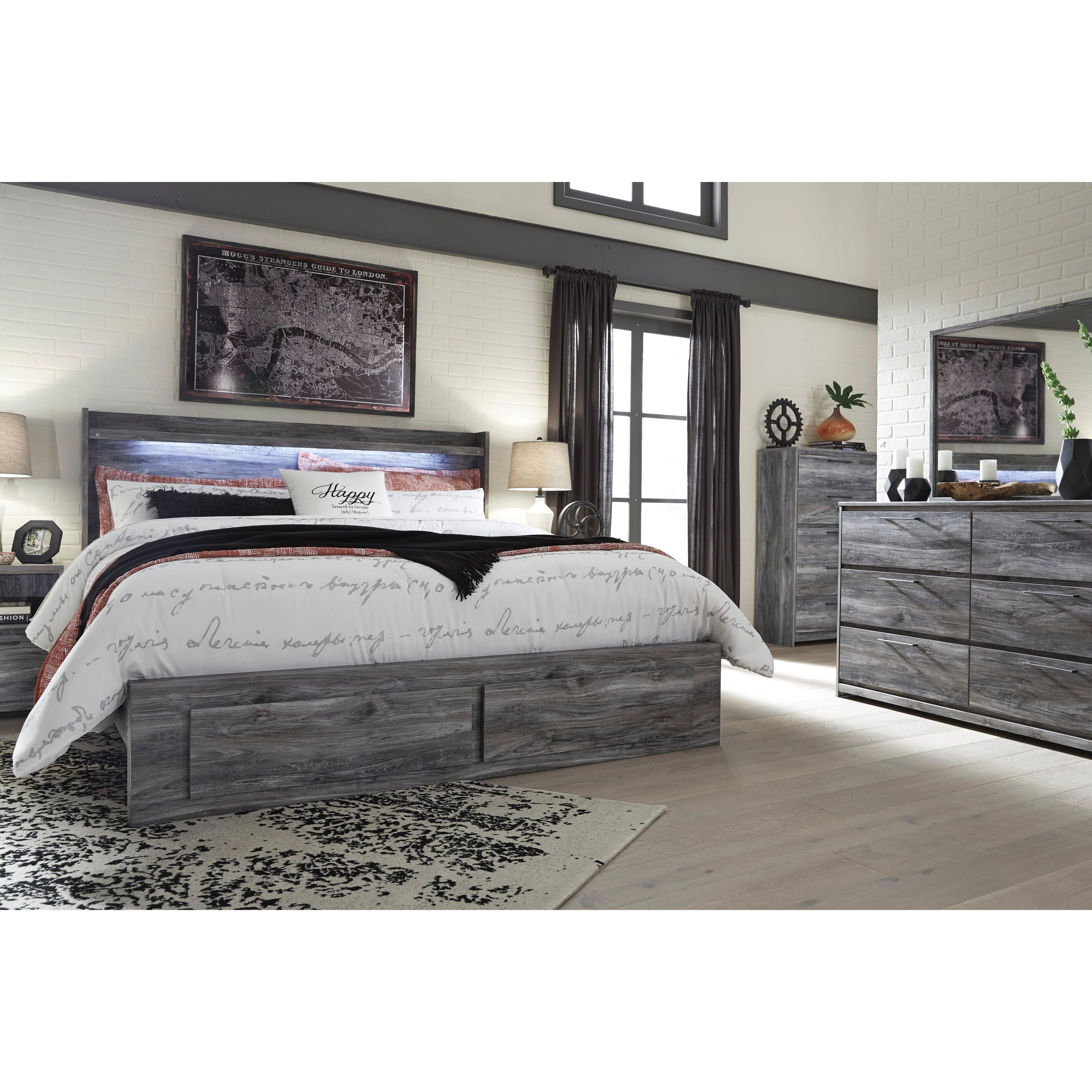 Signature Design by Ashley Baystorm King Panel Bed with Storage B221-58/B221-56S/B221-95/B100-14 - Image 3